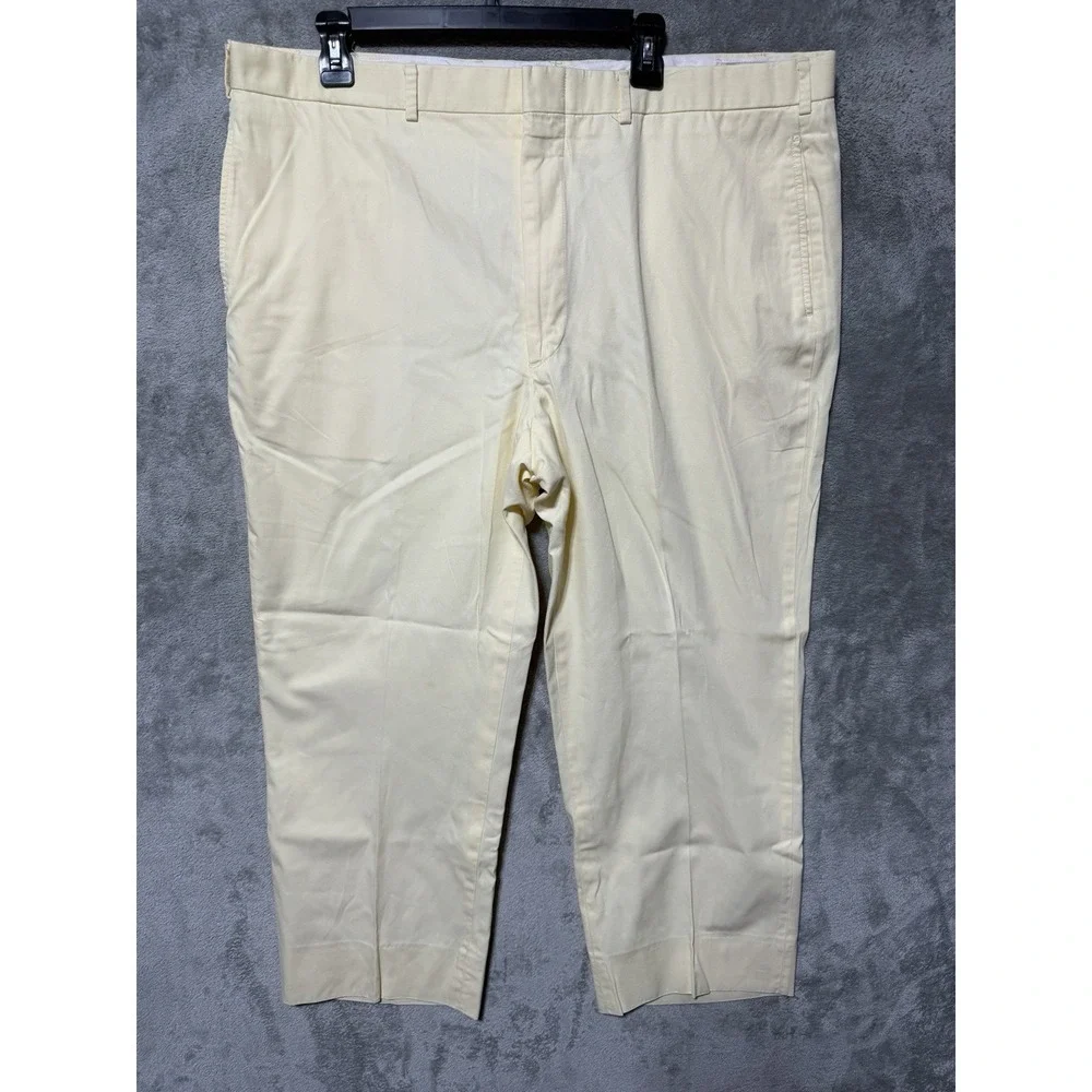 Maus & Hoffman Pants Mens 42x29‎ Cream Sea Island Cotton USA Made